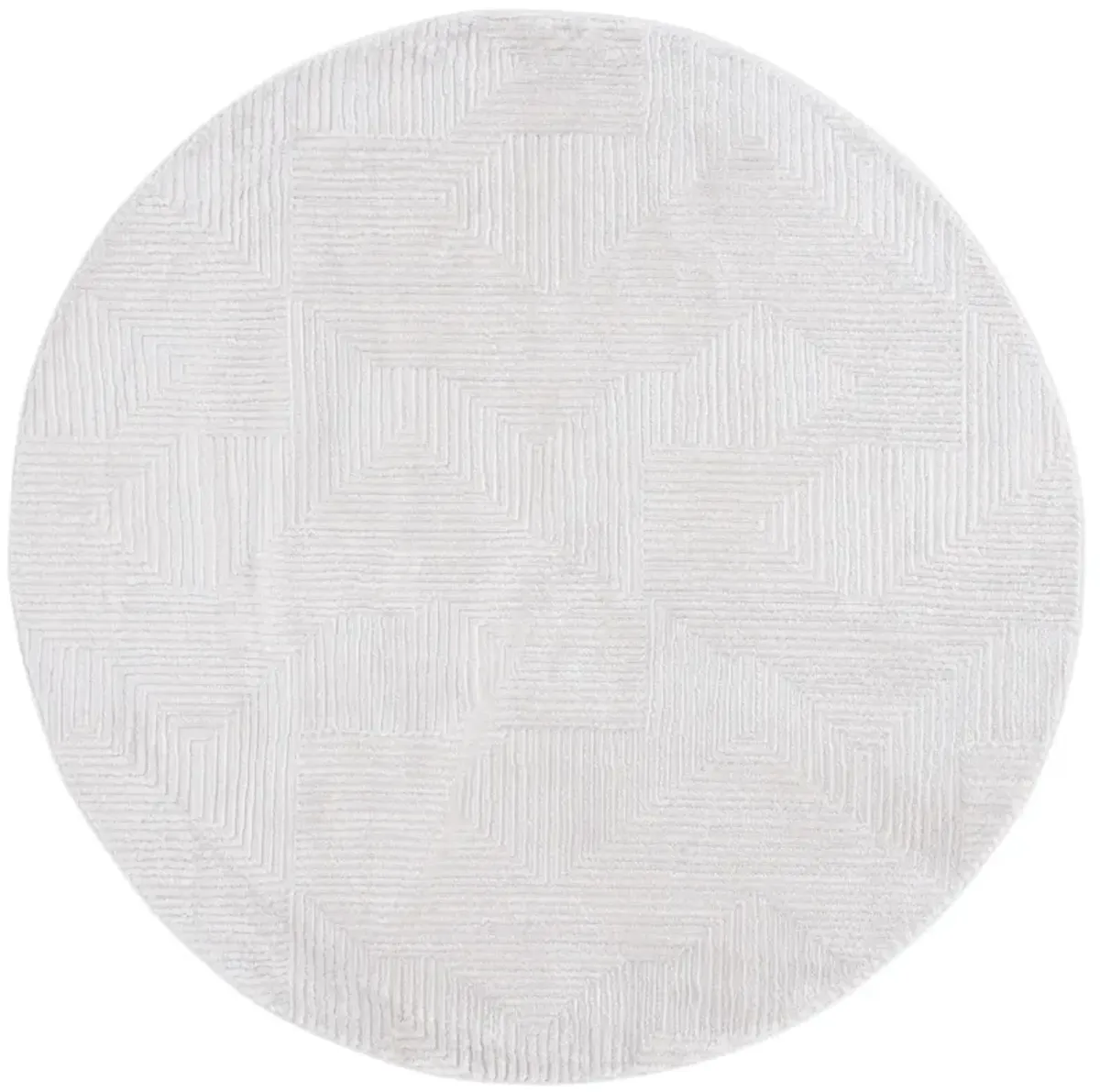 KINGSTON 110 IVORY  6'-7' x 6'-7' Round Round Rug