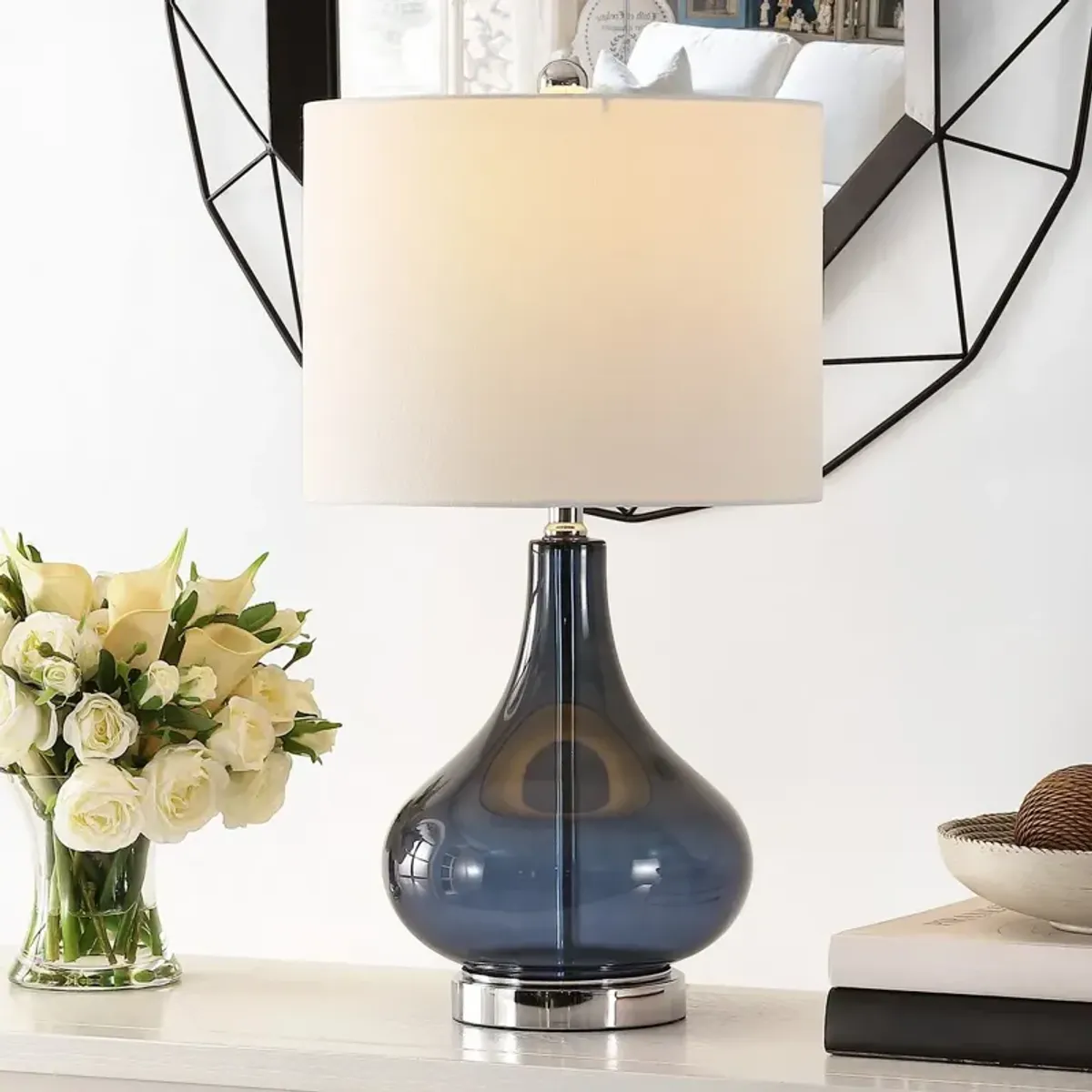 BROOKS GLASS TABLE LAMP 