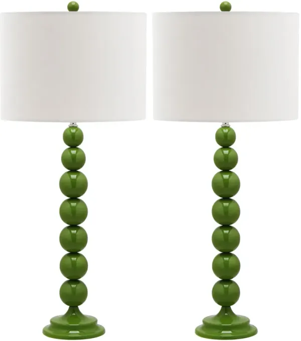 Jenna 31.5-Inch H Stacked Ball Lamp - Set of 2