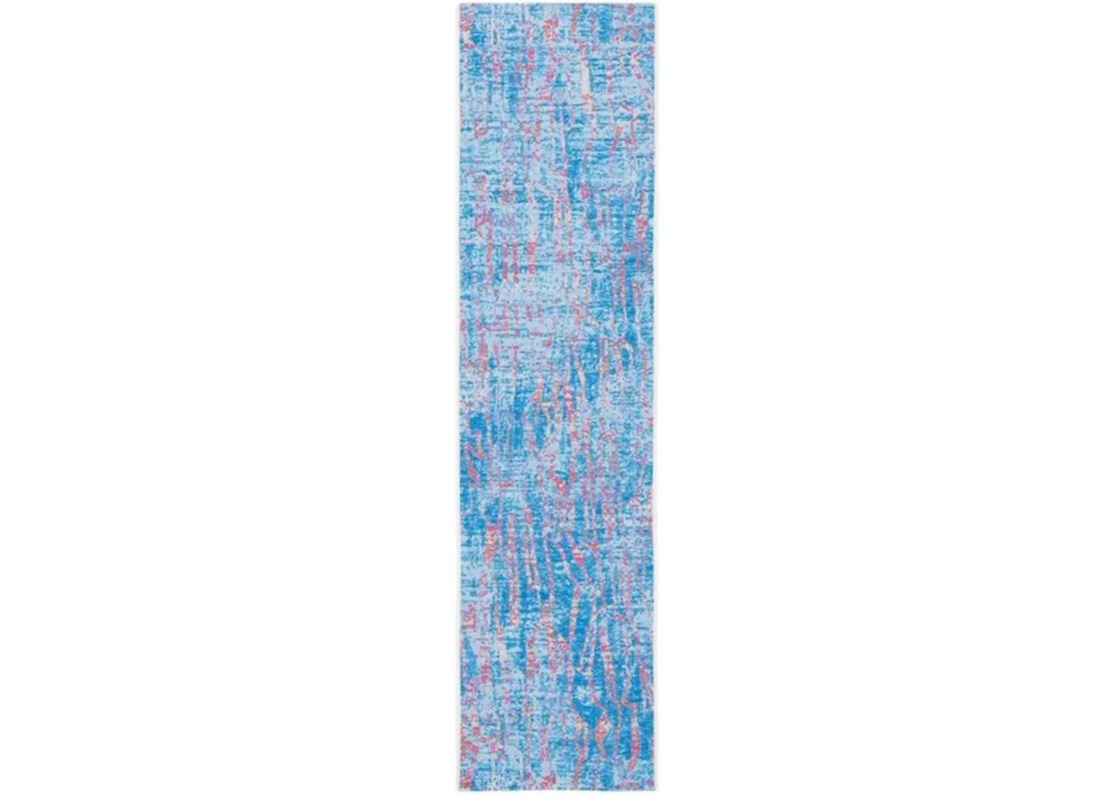 SUMMER 408 Blue  2' X 8' Runner Rug