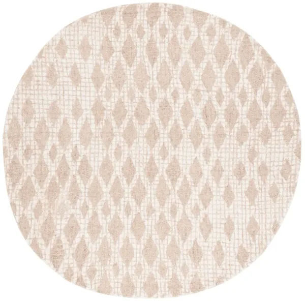 ABSTRACT Hand Tufted 6' x 6' Round area rug