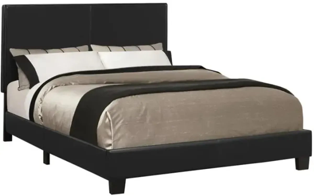 Mauve Bed Upholstered Queen Black