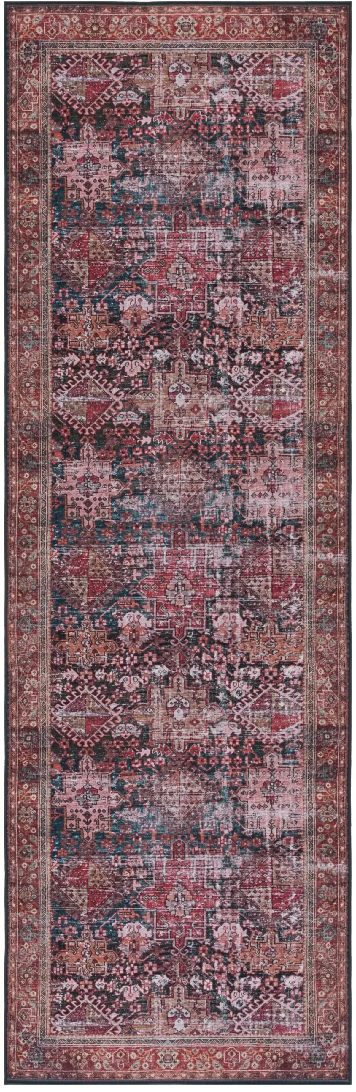 TUCSON 114 M/W S/R RUST  2'-6' x 14' Runner Rug