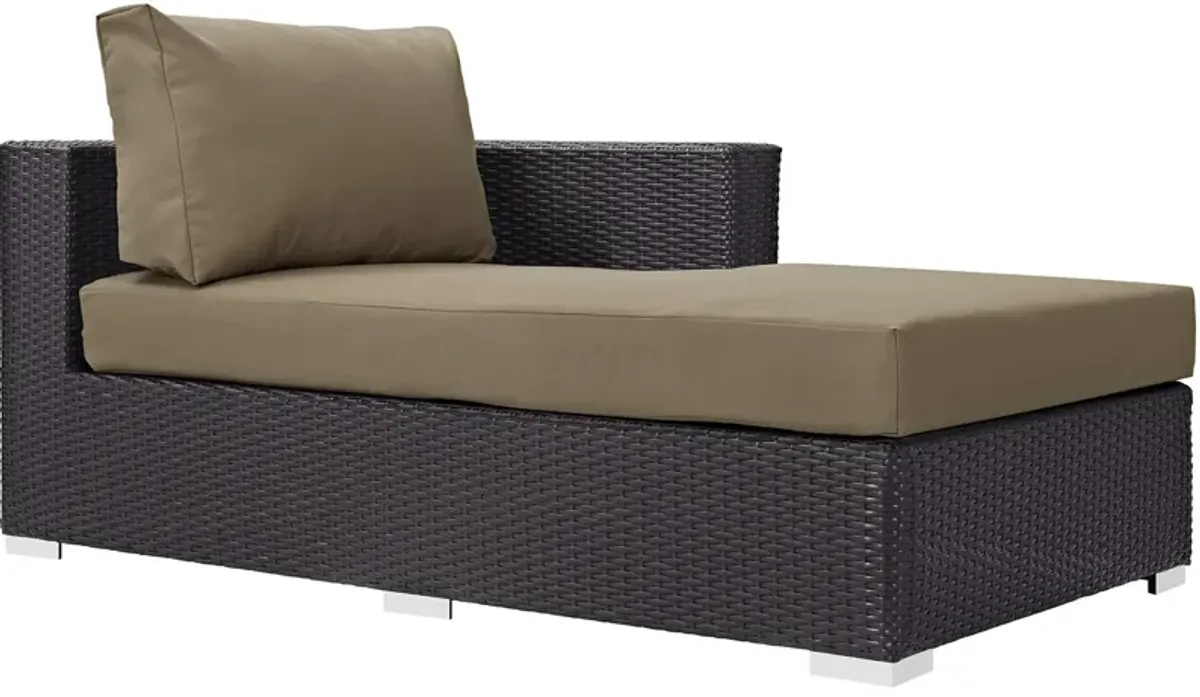 Convene Outdoor Patio Fabric Right Arm Chaise