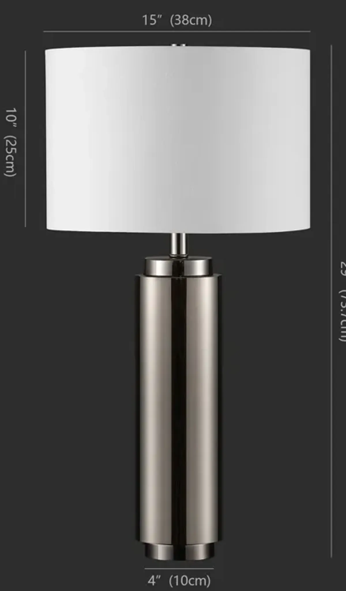 TERRY METAL PILLAR TABLE LAMP