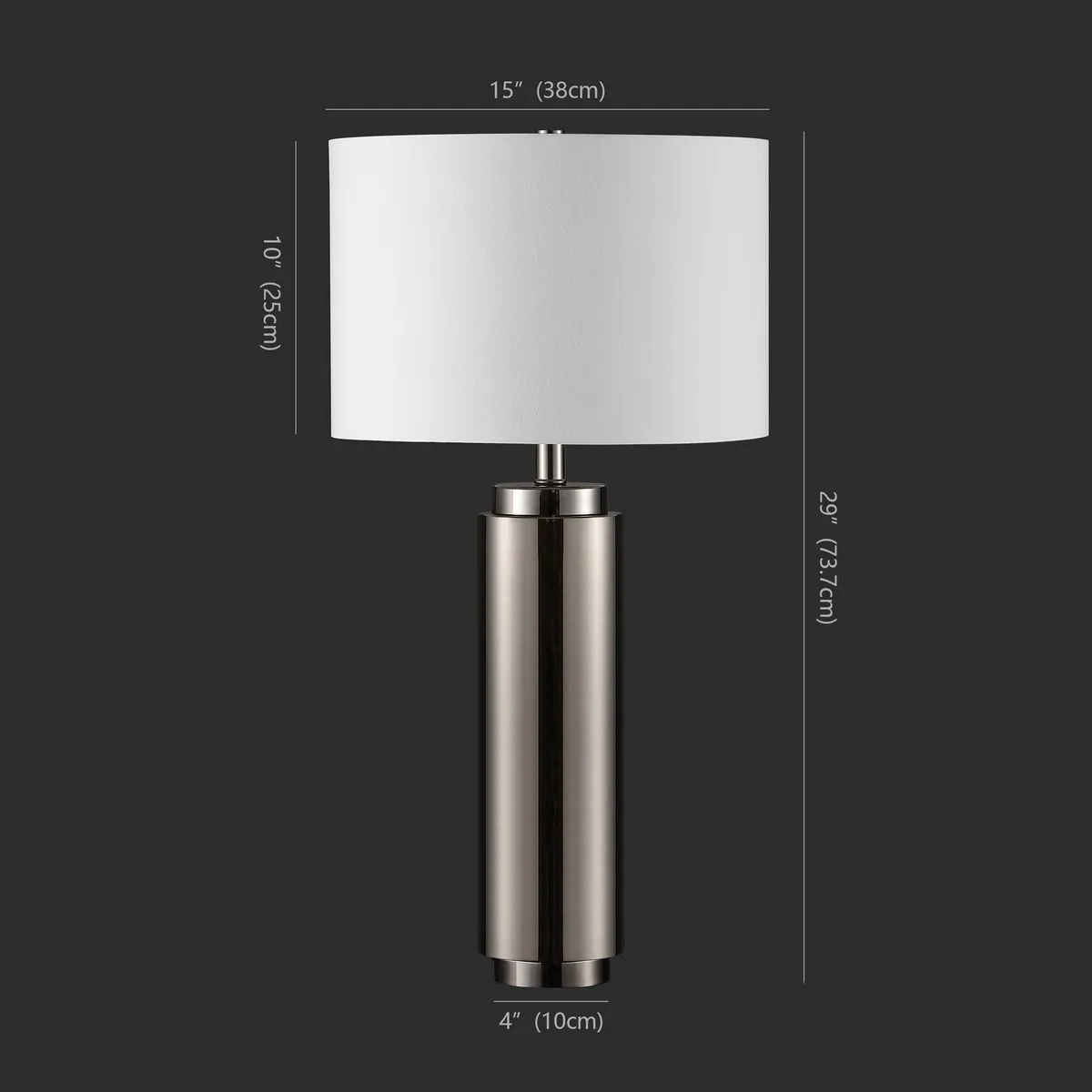 TERRY METAL PILLAR TABLE LAMP