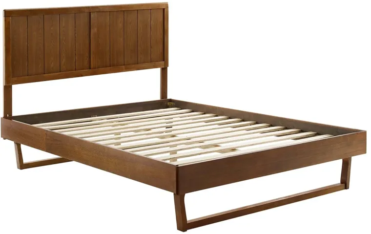 Alana Queen Wood Platform Bed With Angular Frame