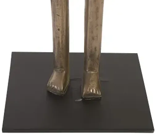 bulol sculpture,  polished bronze, lg