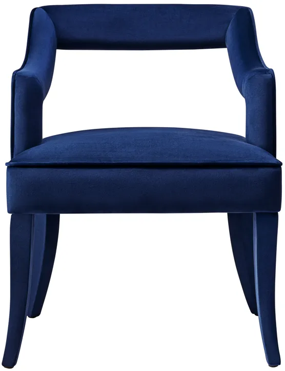 Tiffany Navy Velvet Chair