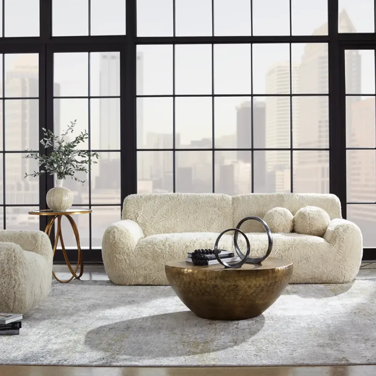 Abide Rounded Sheepskin Sofa