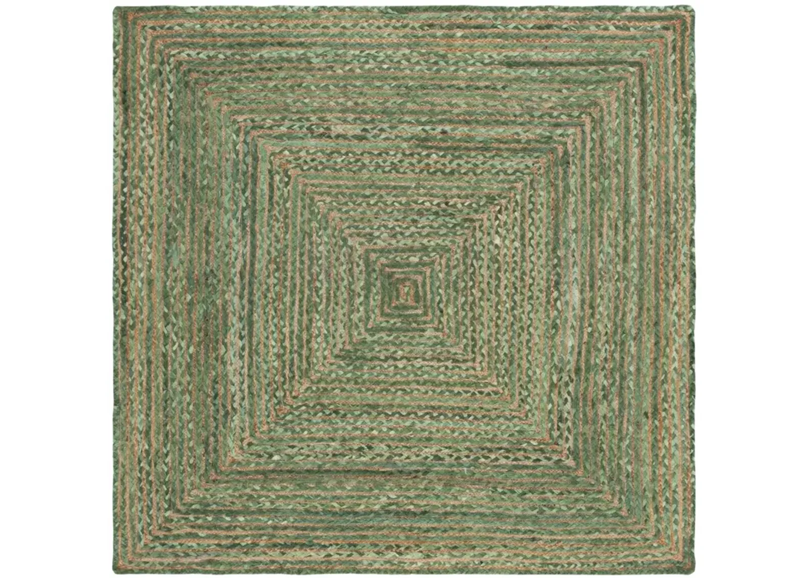 CAPE COD 202 GREEN  5' x 5' Square Square Rug