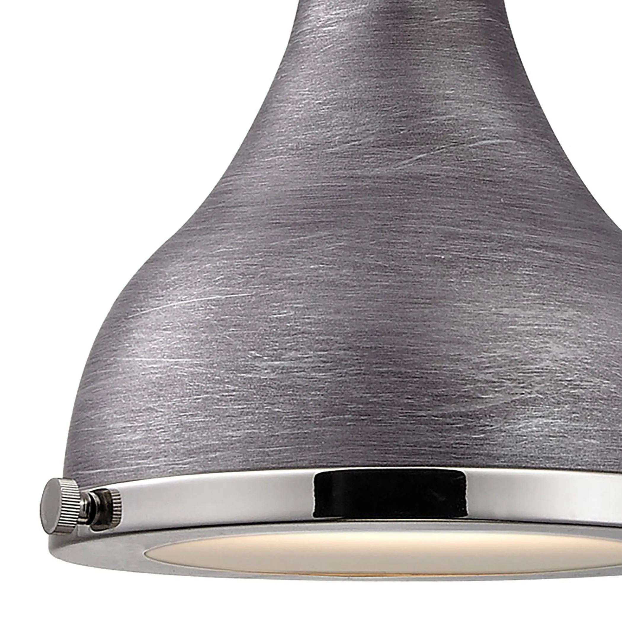 Rutherford 9" Wide 1-Light Mini Pendant - Weathered Zinc