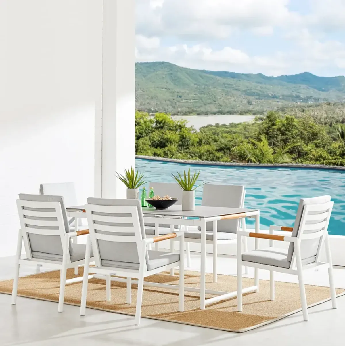 Crown 7-Piece Outdoor Dining Set 