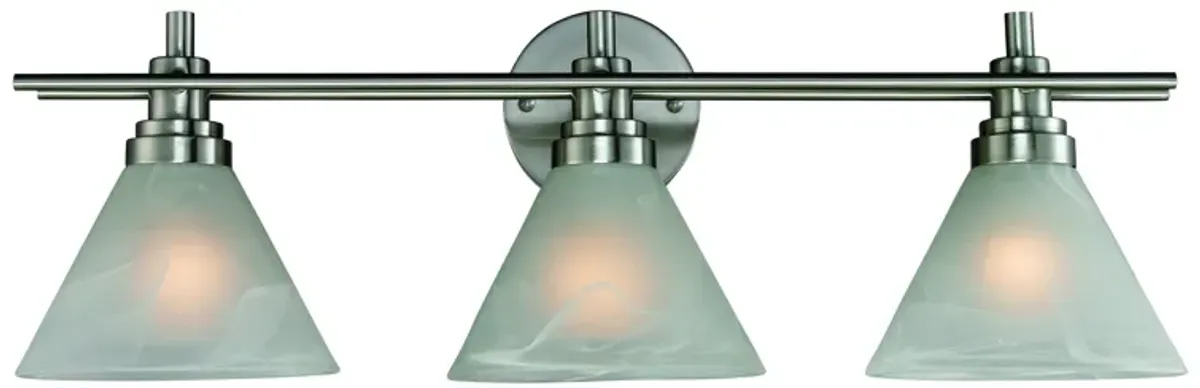 Pemberton 26" Wide 3-Light Vanity Light - Brushed Nickel