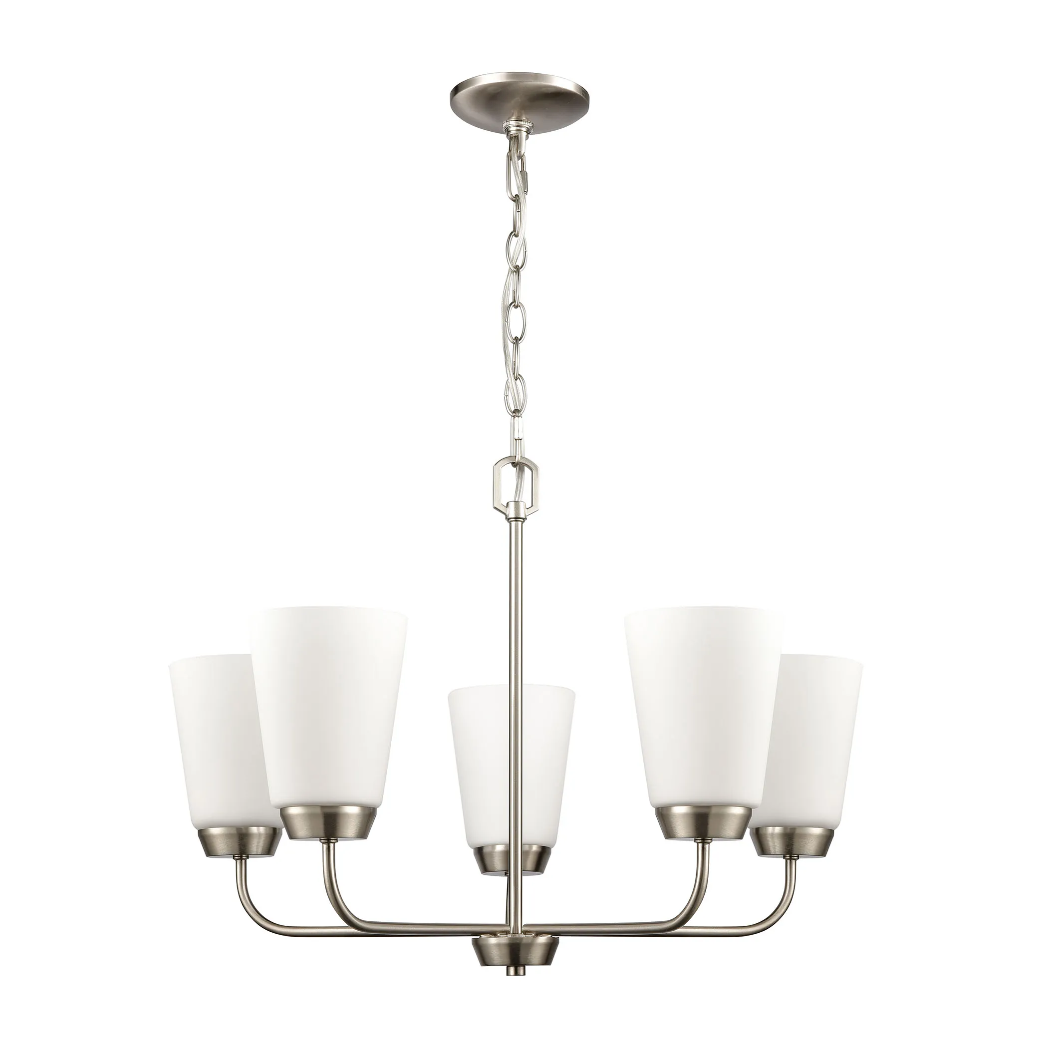 Winslow 25" Wide 5-Light Chandelier - Brushed Nickel