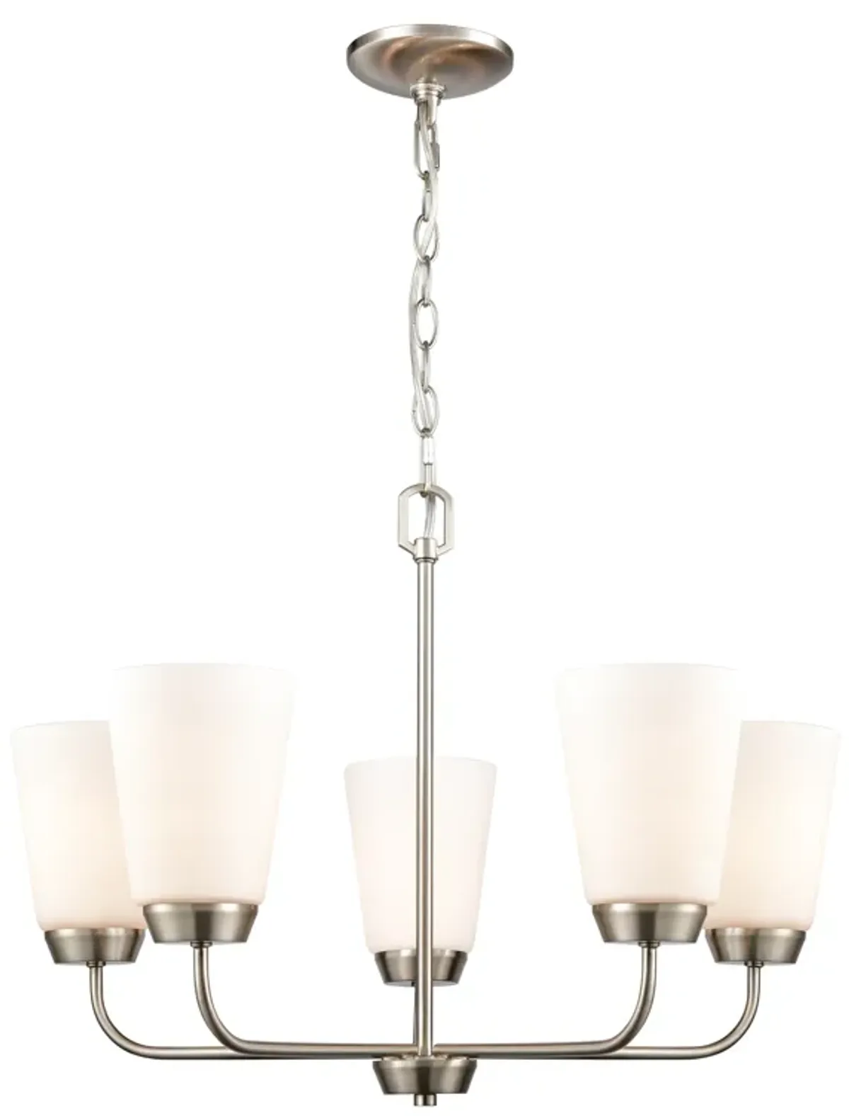 Winslow 25" Wide 5-Light Chandelier - Brushed Nickel