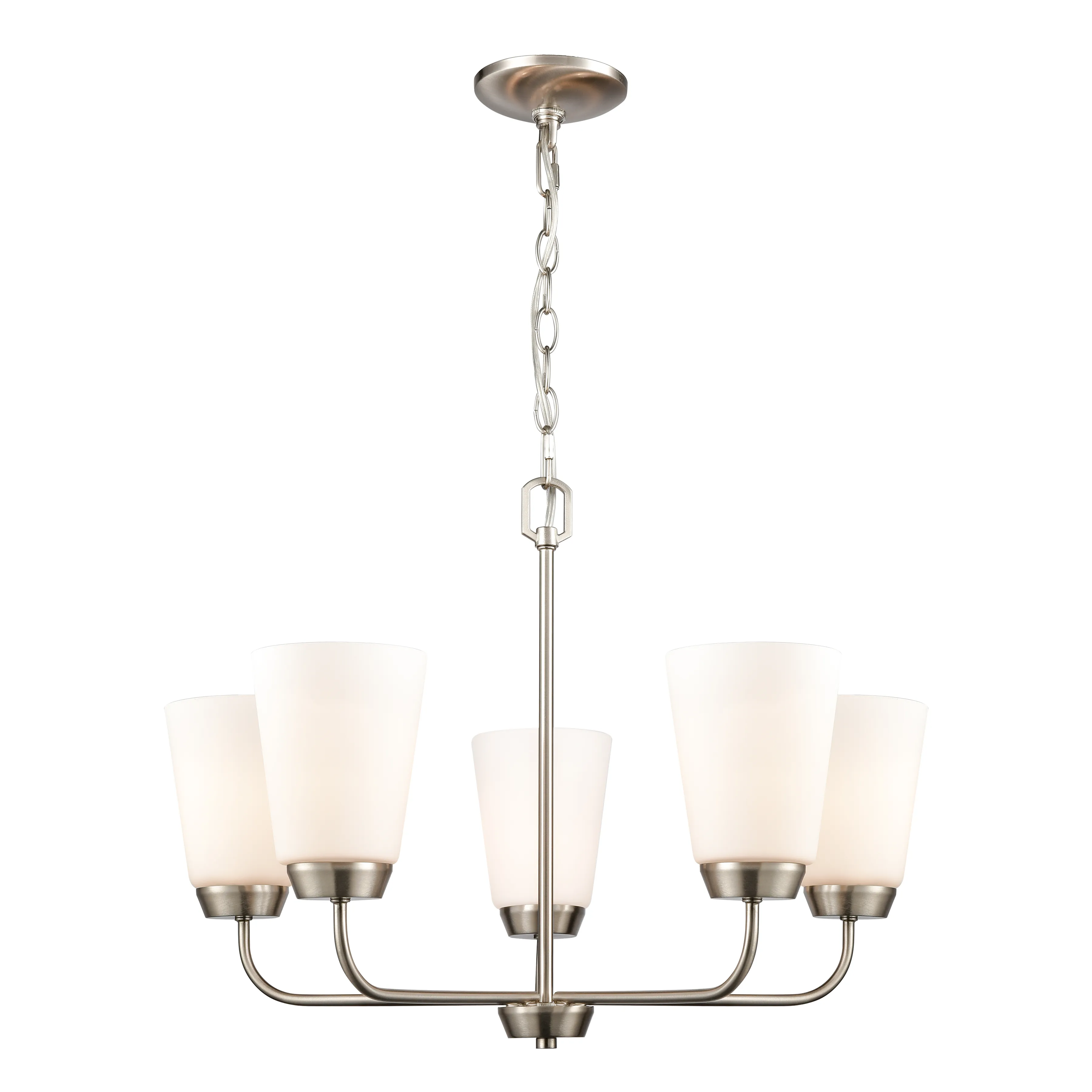 Winslow 25" Wide 5-Light Chandelier - Brushed Nickel