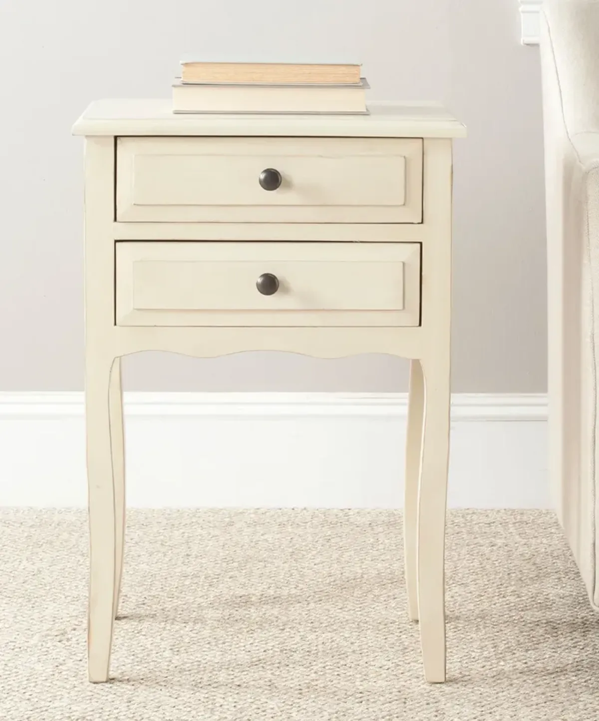 LORI END TABLE WITH STORAGE DRAWERS 