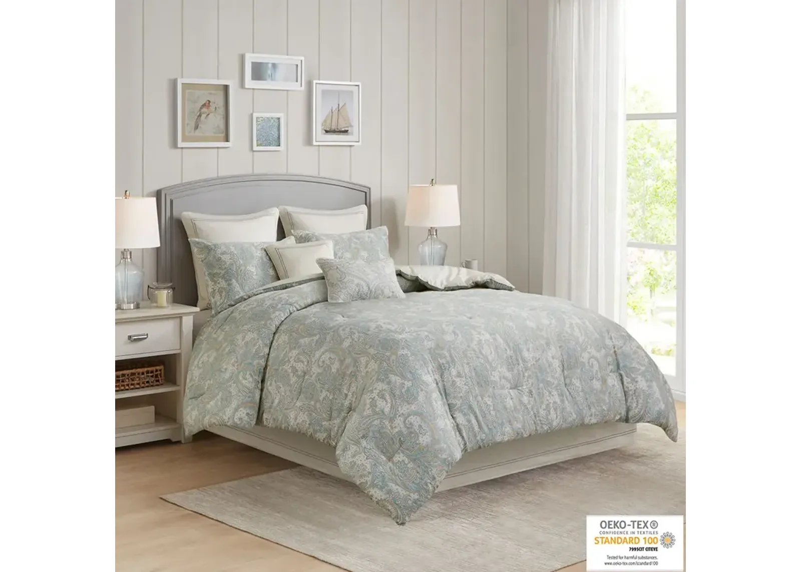 Harbor House Chelsea Blue Cotton Comforter Set