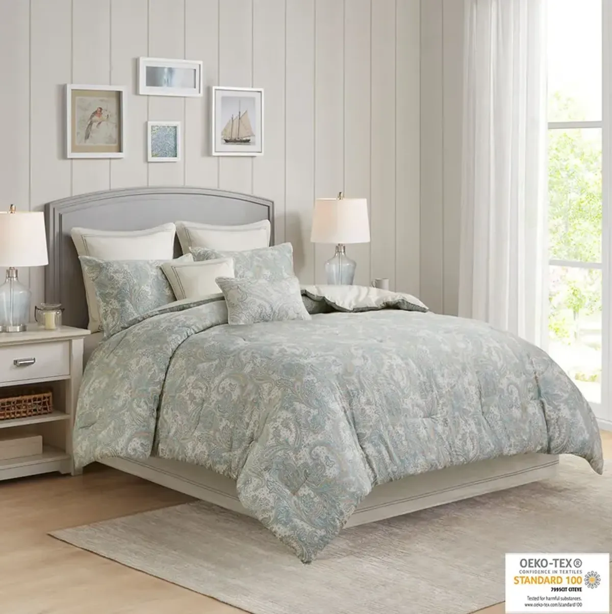 Harbor House Chelsea Blue Cotton Comforter Set