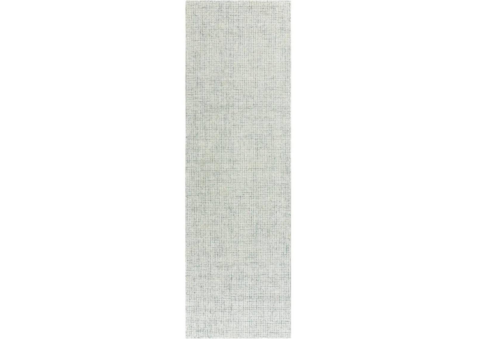 Brindleton Green Tweed Wool 2'6" x 8' Runner Rug