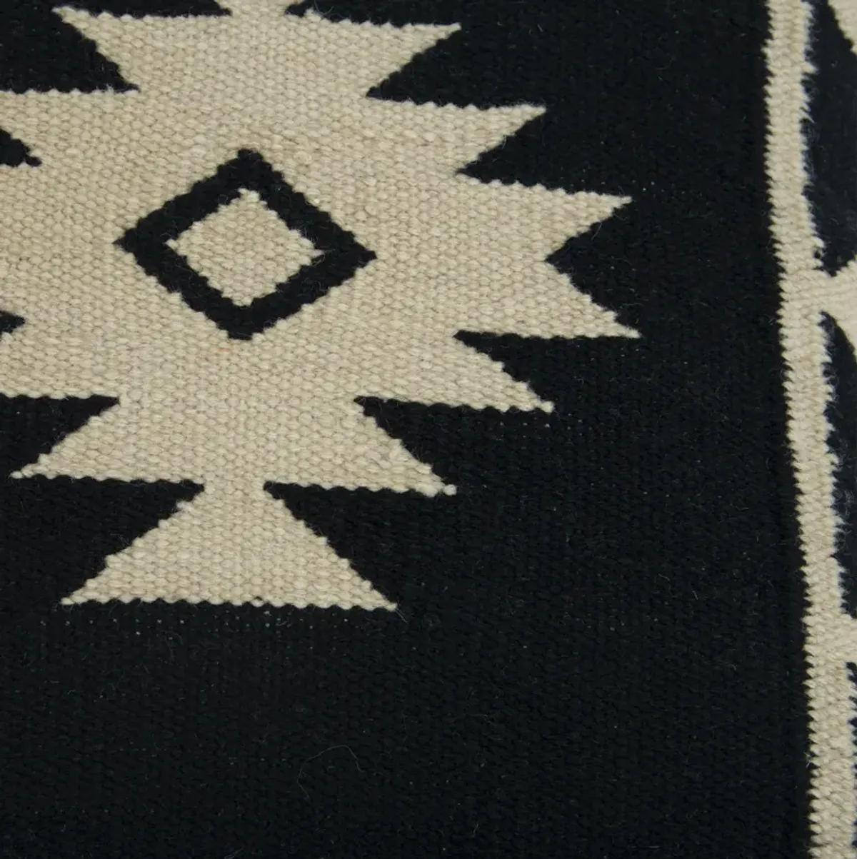 Southwestern Iconic Patterning Black Pillow