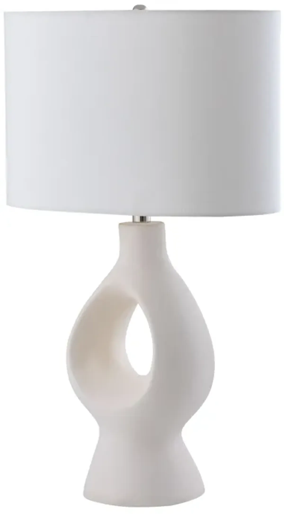 Fenimore 27'' High 1-Light Table Lamp - White - Includes LED Bulb