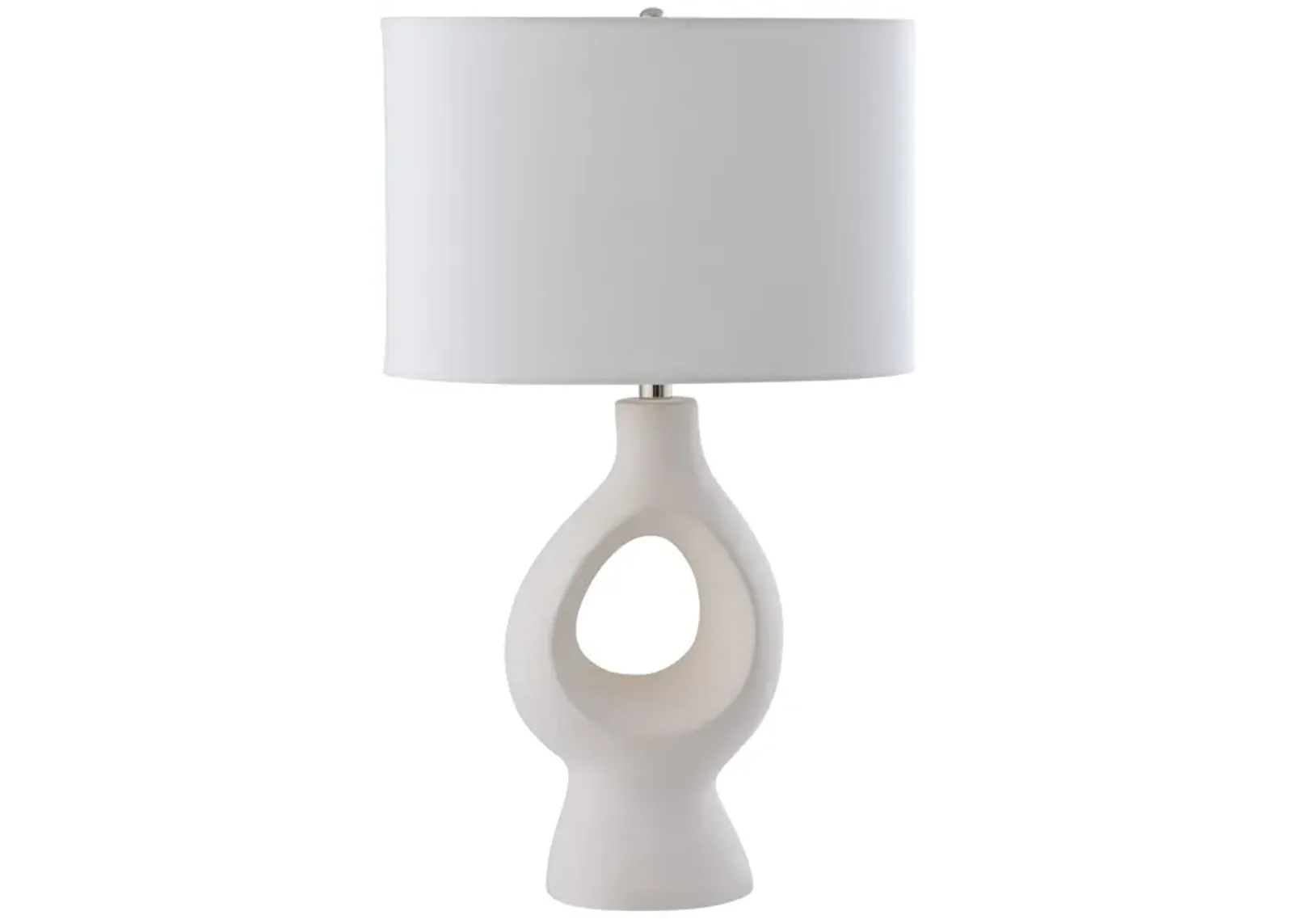 Fenimore 27'' High 1-Light Table Lamp - White - Includes LED Bulb