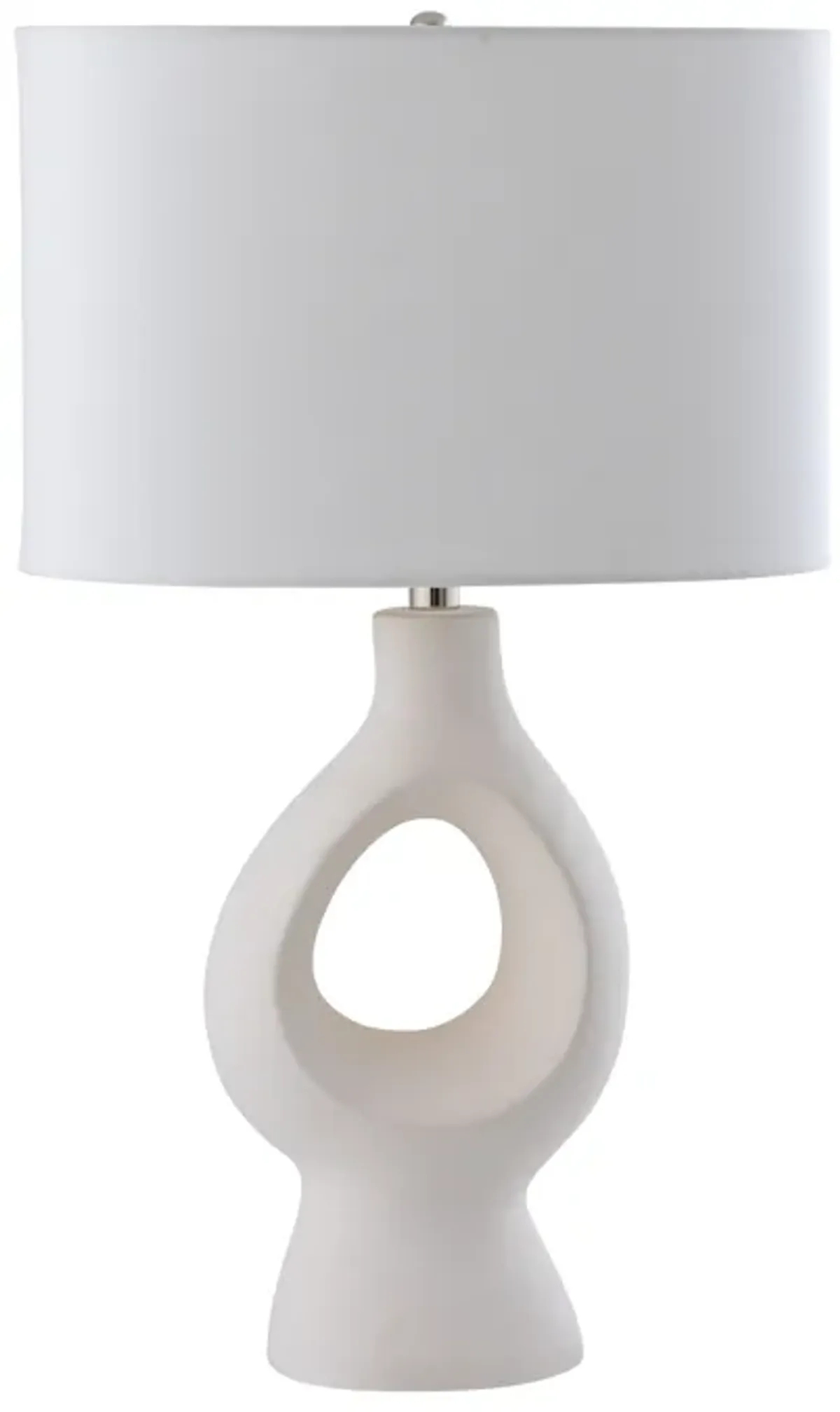 Fenimore 27'' High 1-Light Table Lamp - White - Includes LED Bulb