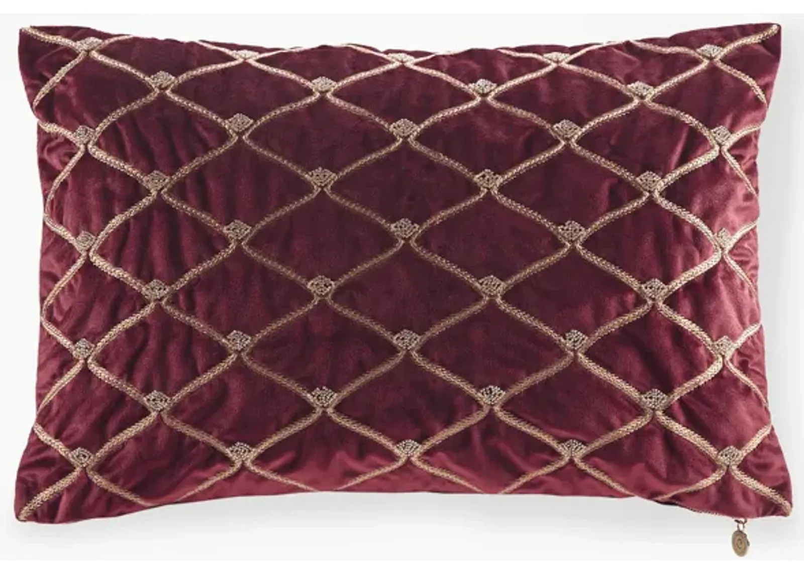 Croscill Classics Aumont Burgundy Oblong Decor Pillow