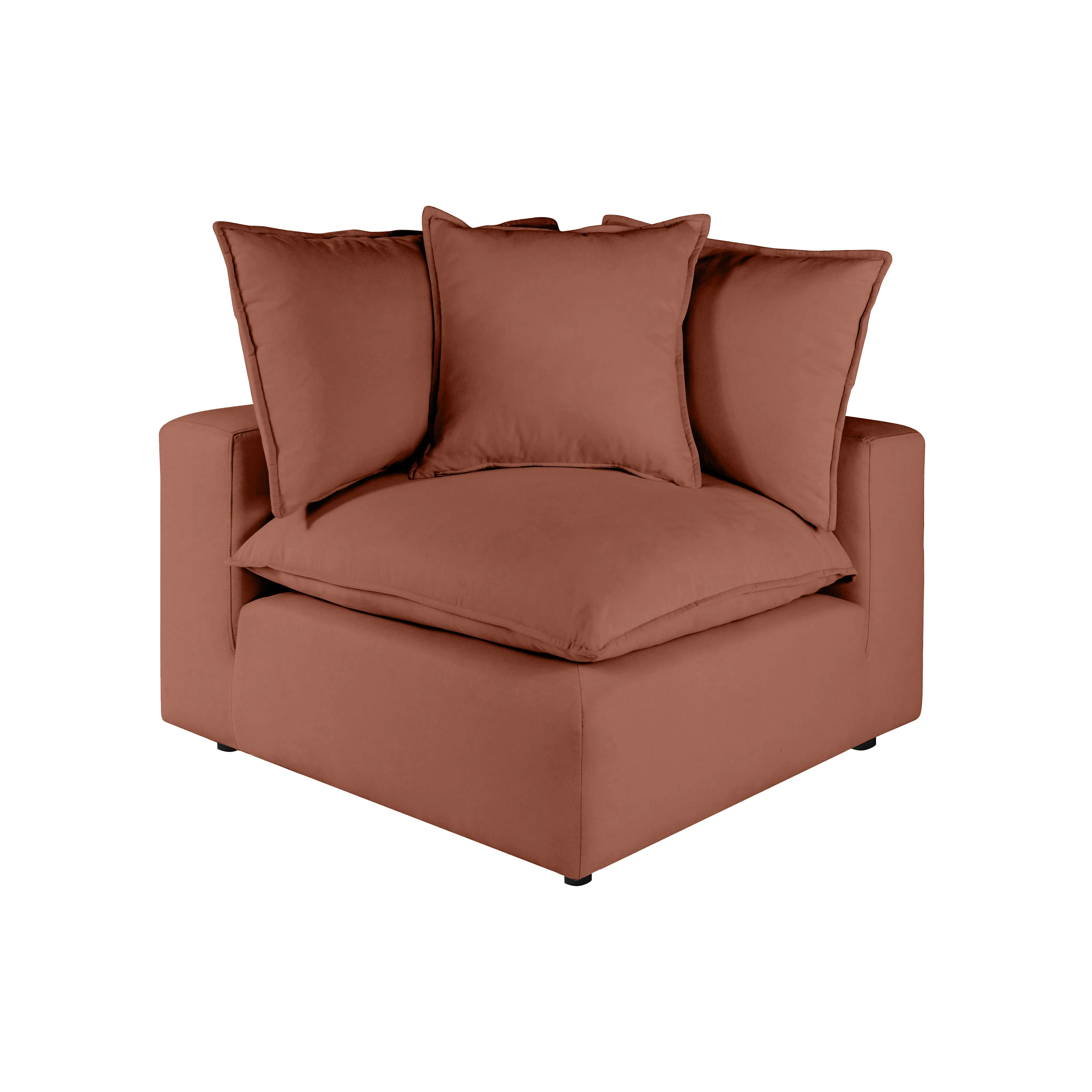 Cali Rust Corner Chair