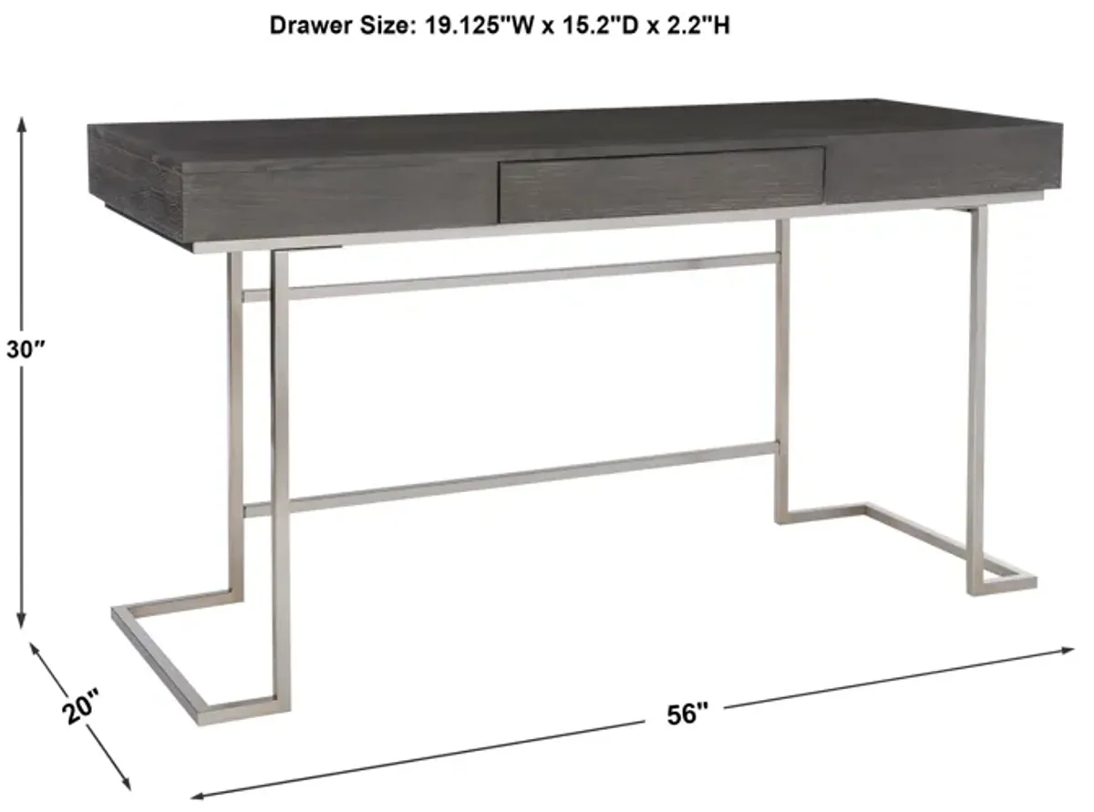 Claude Modern Oak Desk