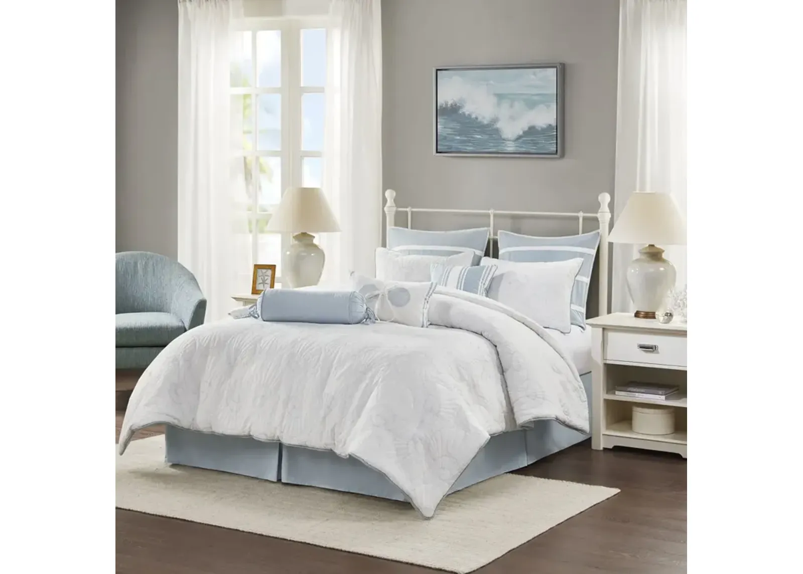 Harbor House Crystal Beach White Comforter Set