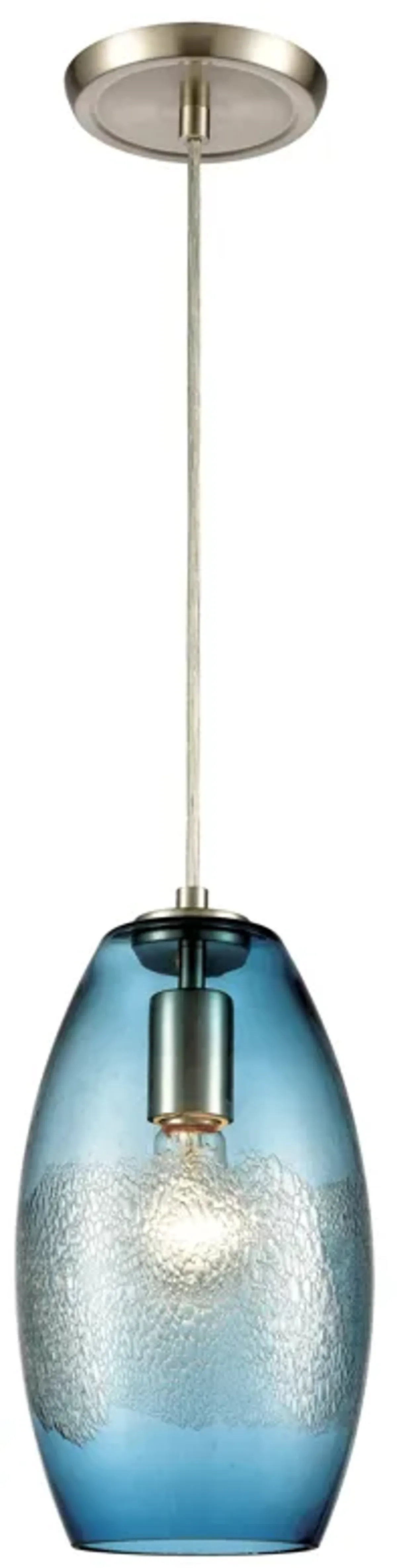 Ebbtide 6'' Wide 1-Light Mini Pendant - Satin Nickel