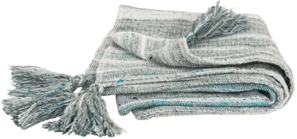 Abstract Blue Throw