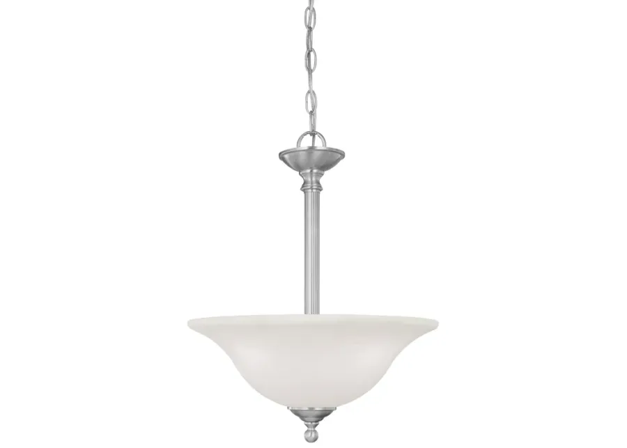 Riva 16" Wide 3-Light Pendant - Brushed Nickel