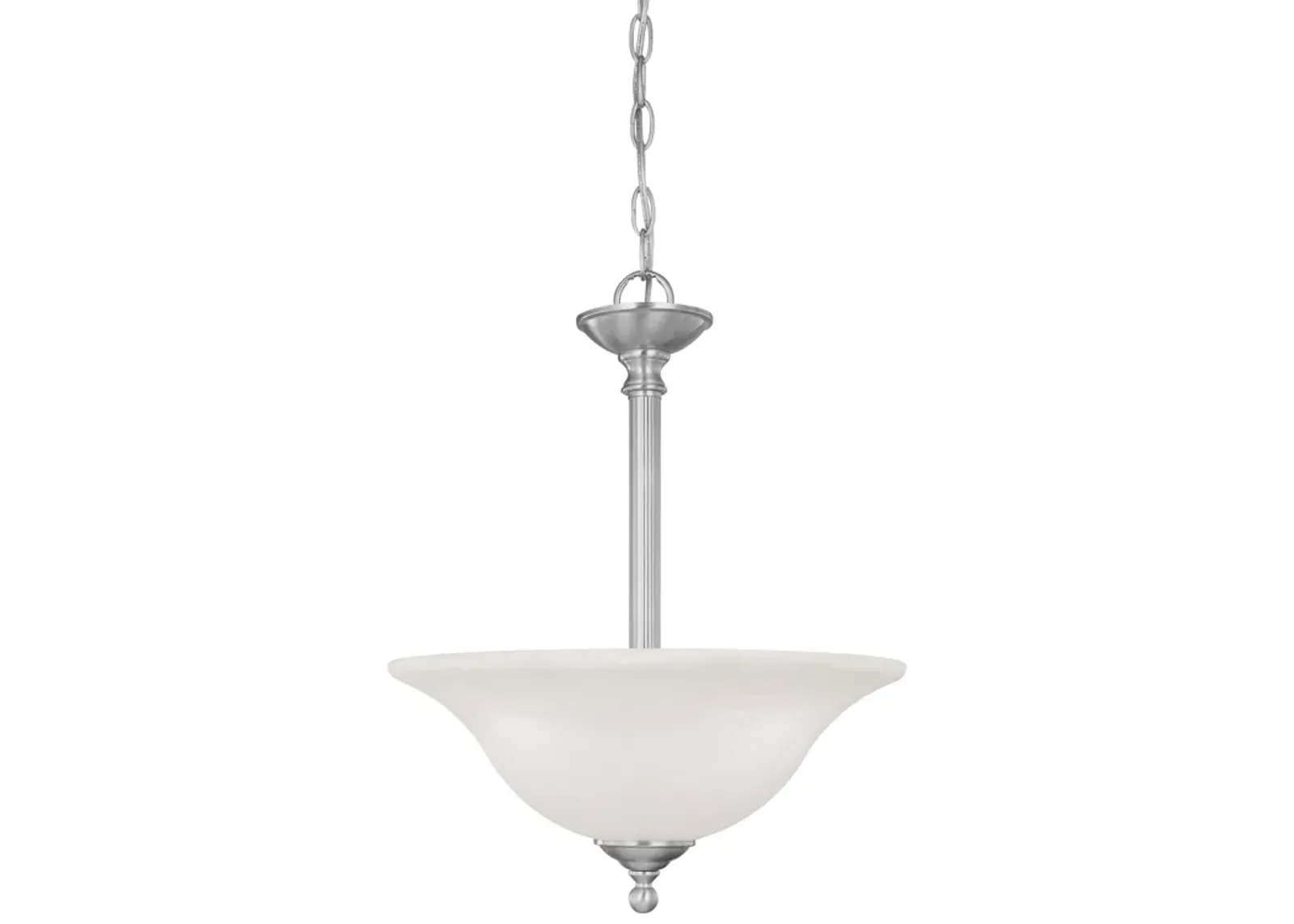 Riva 16" Wide 3-Light Pendant - Brushed Nickel