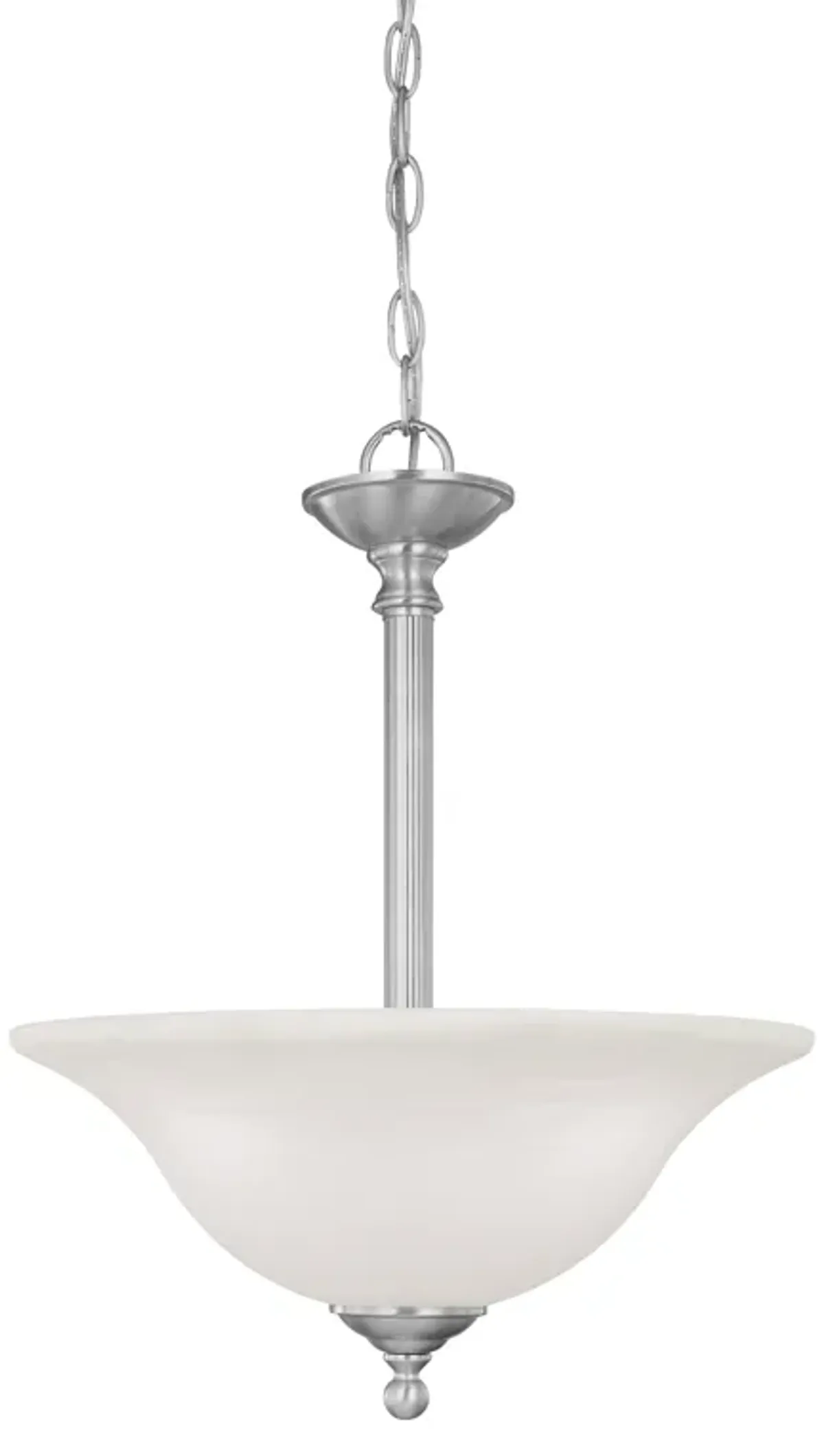 Riva 16" Wide 3-Light Pendant - Brushed Nickel