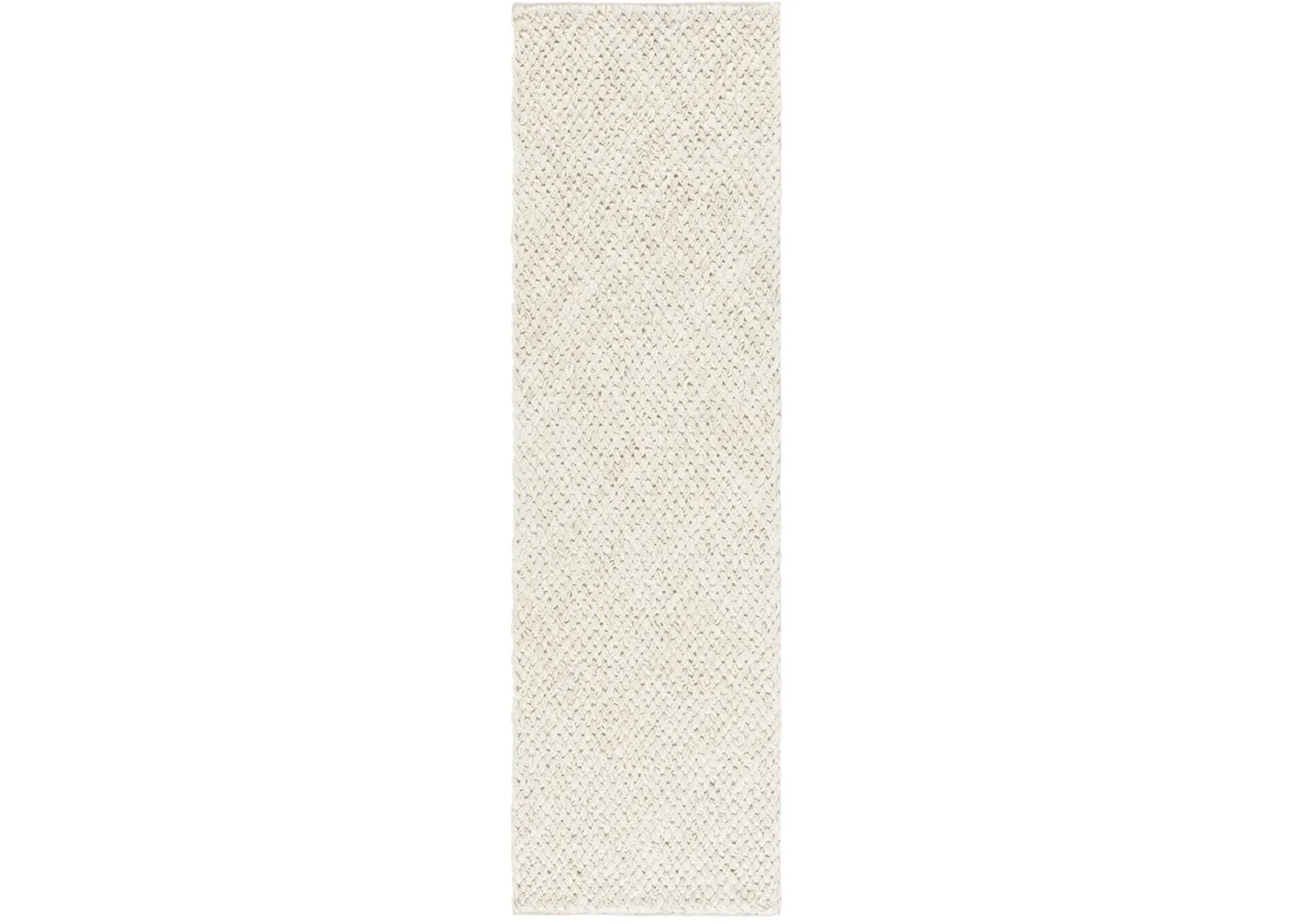 NATURAL FIBER 876 BLEACH  2'-3' x 8' Runner Rug