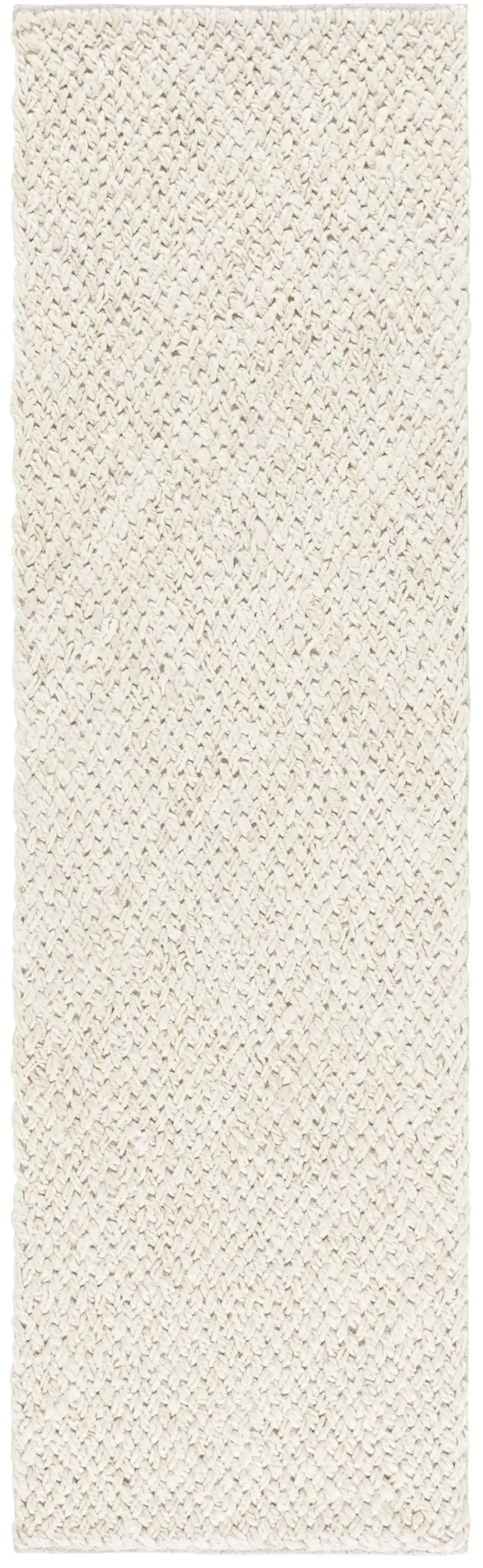 NATURAL FIBER 876 BLEACH  2'-3' x 8' Runner Rug