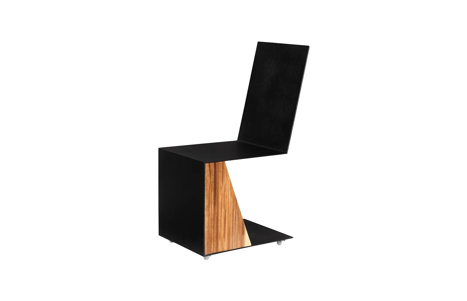 Block Chair with Casters, Natural