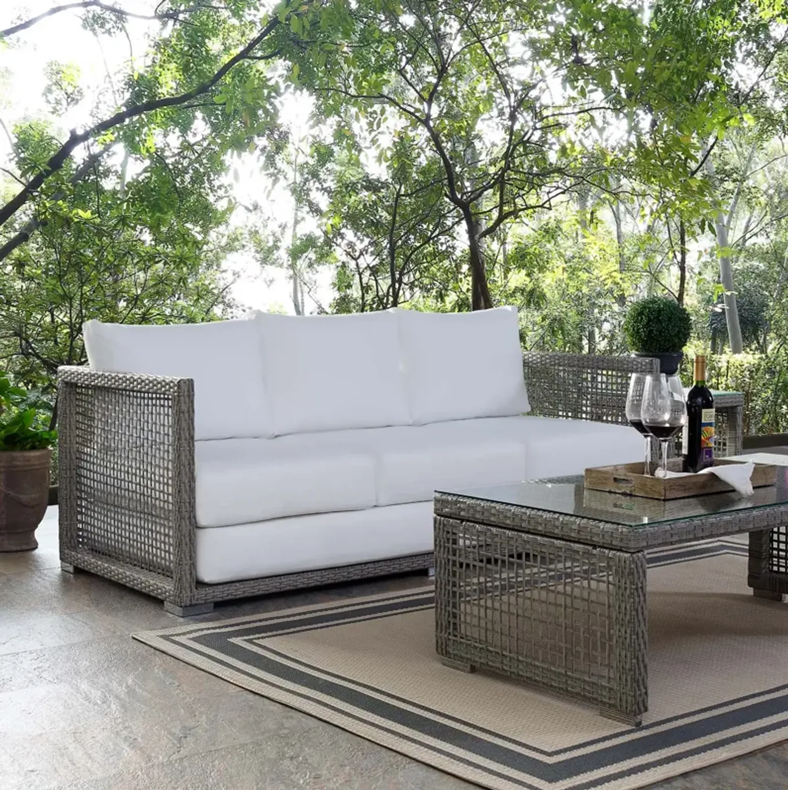 Aura Outdoor Patio Sofa