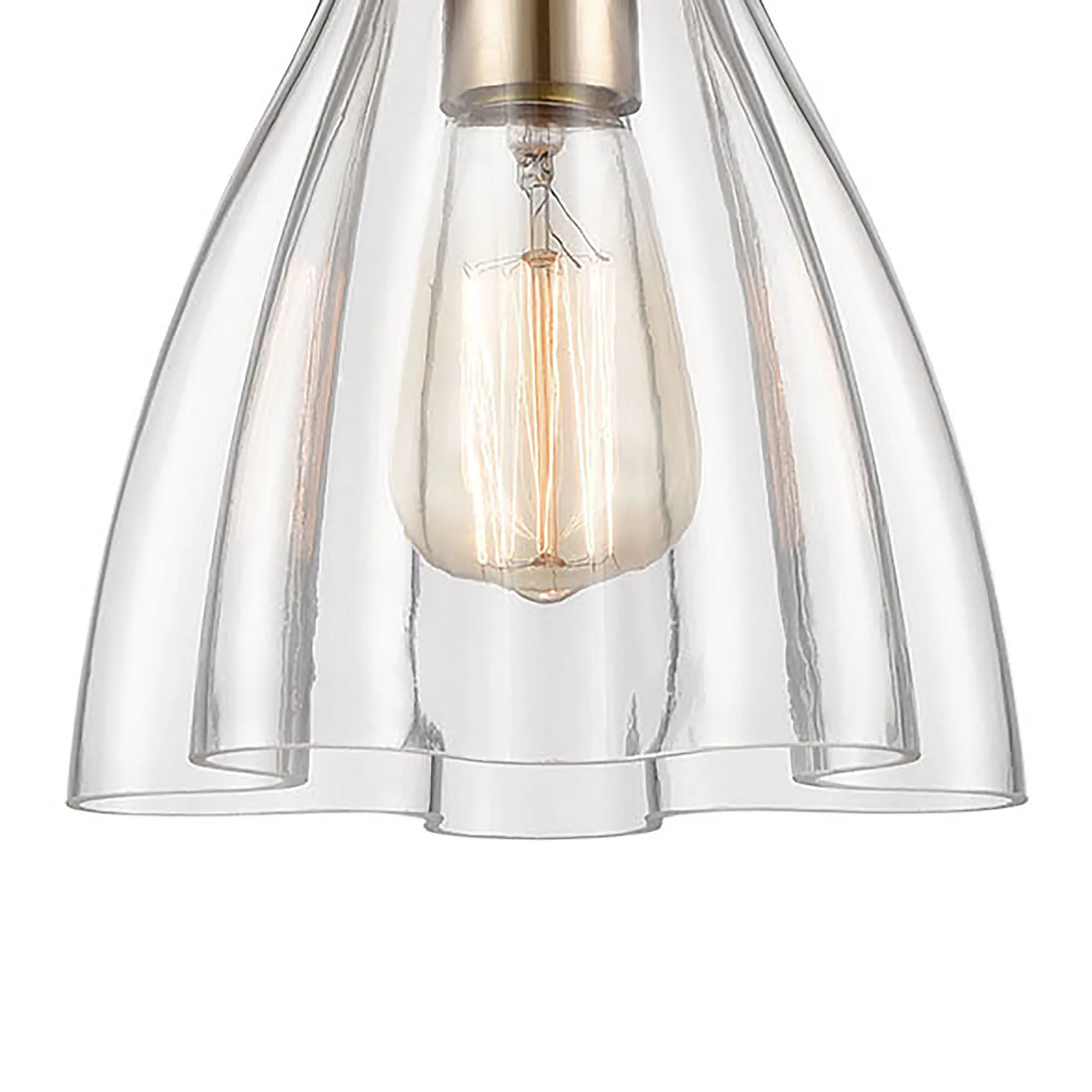 Matilda 8" Wide 1-Light Mini Pendant - Satin Brass