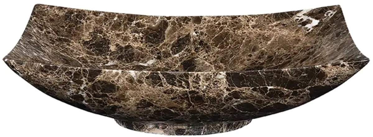 Rectangular Stone Vessel -Dark Emperador