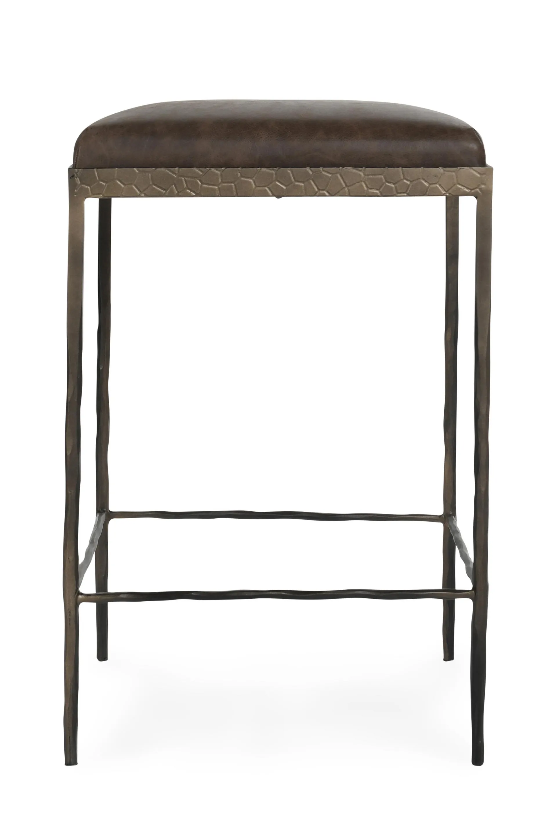 Bose 26" Top Grain Leather Counter Stool in Coco Brown