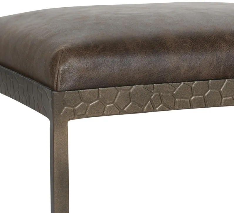 Bose 26" Top Grain Leather Counter Stool in Coco Brown