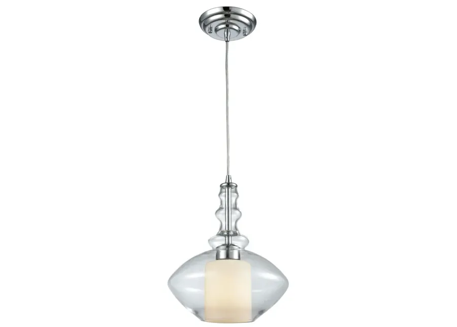 Alora 10" Wide 1-Light Mini Pendant - Polished Chrome