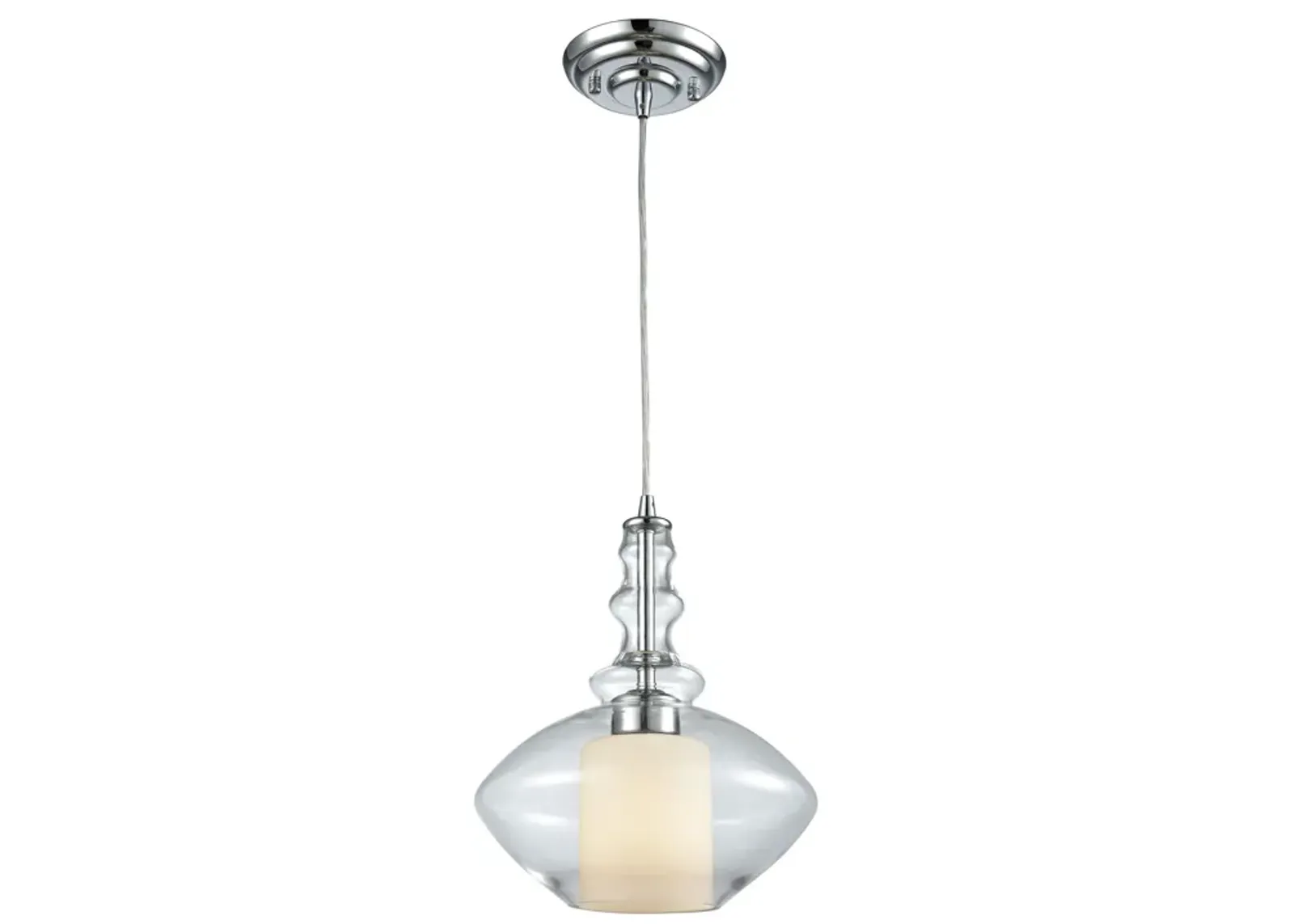 Alora 10" Wide 1-Light Mini Pendant - Polished Chrome