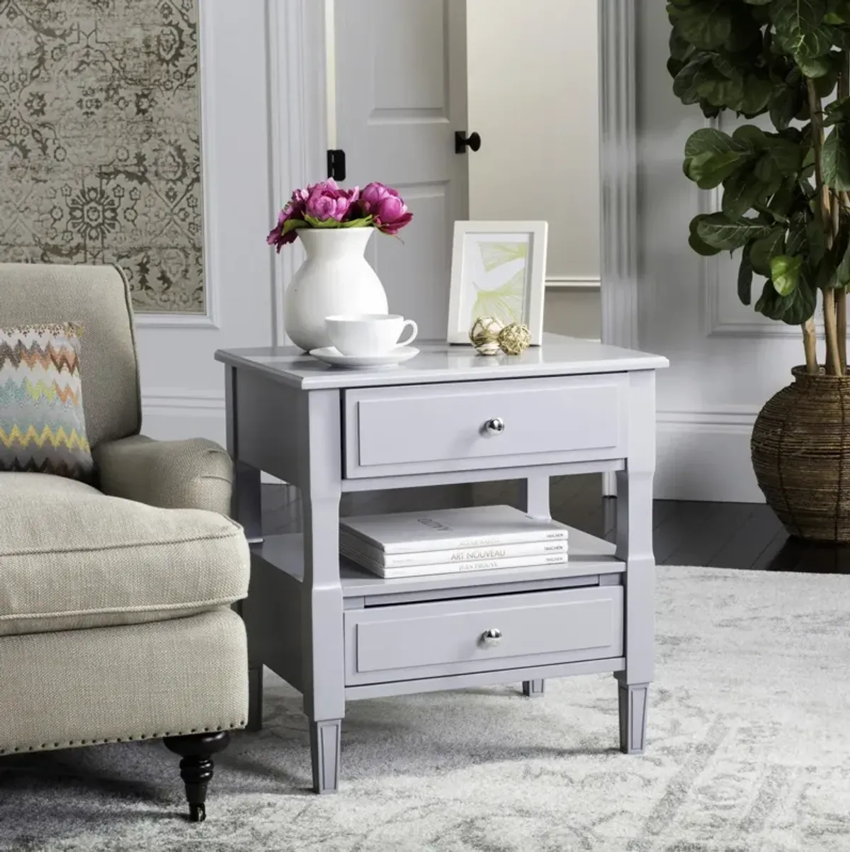 JENSON TWO DRAWER NIGHT STAND 