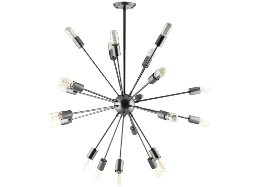 Beam Stainless Steel Chandelier